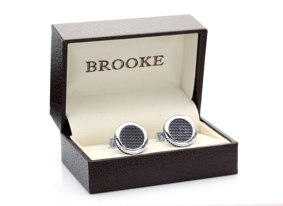 Round Texture Cufflinks