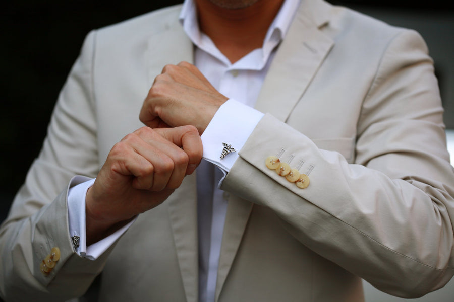 Medic Silver Cufflinks
