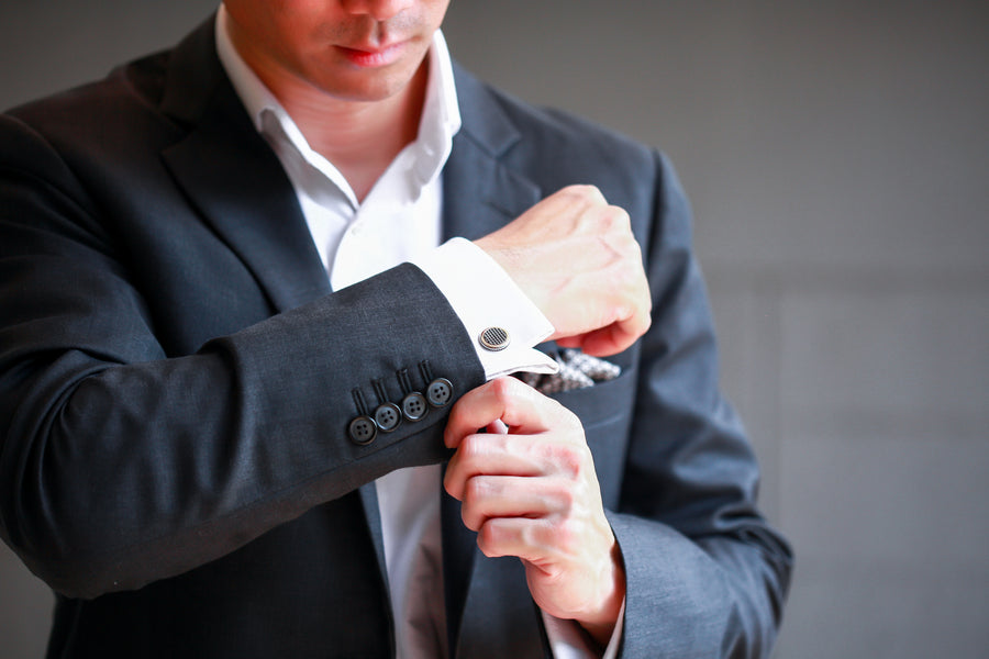 Round Texture Cufflinks