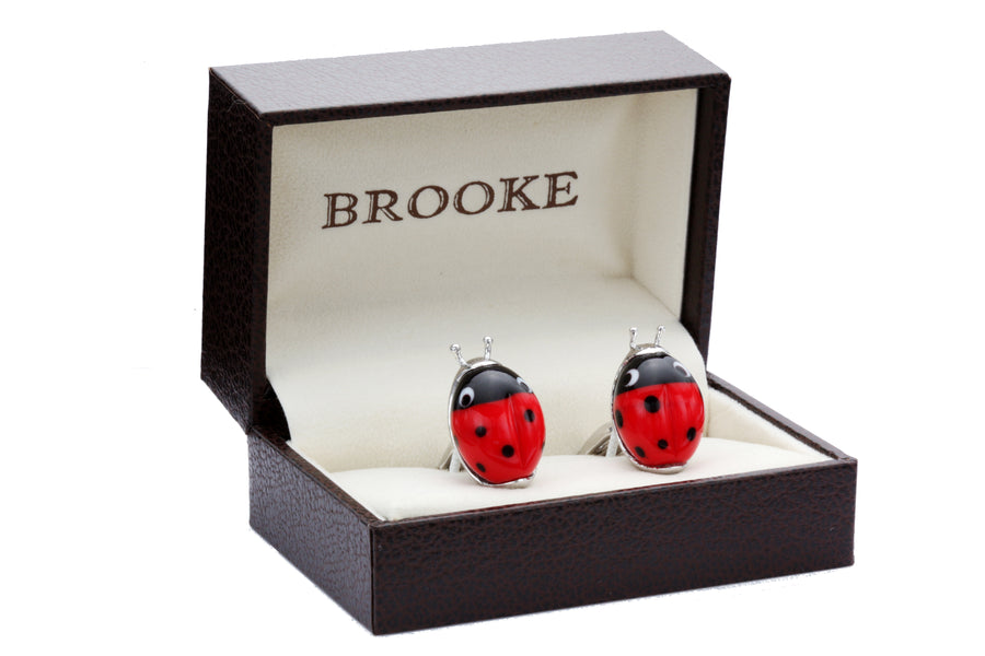 Lady Love Bug Cufflinks
