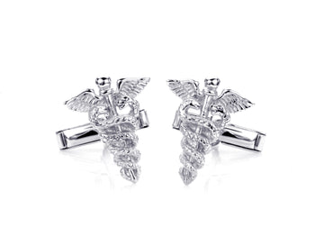 Medic Silver Cufflinks