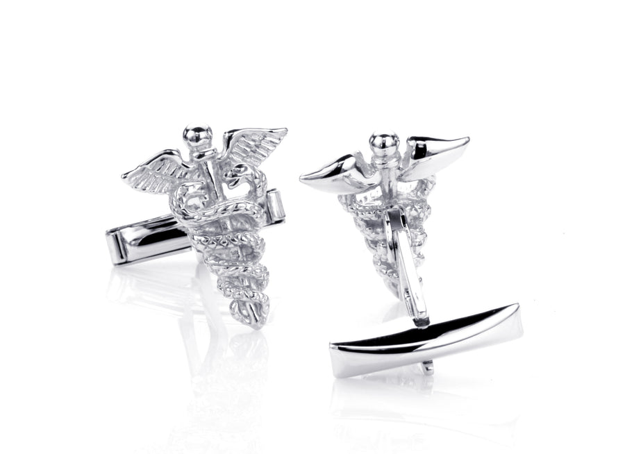 Medic Silver Cufflinks