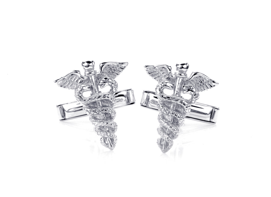 Medic Silver Cufflinks