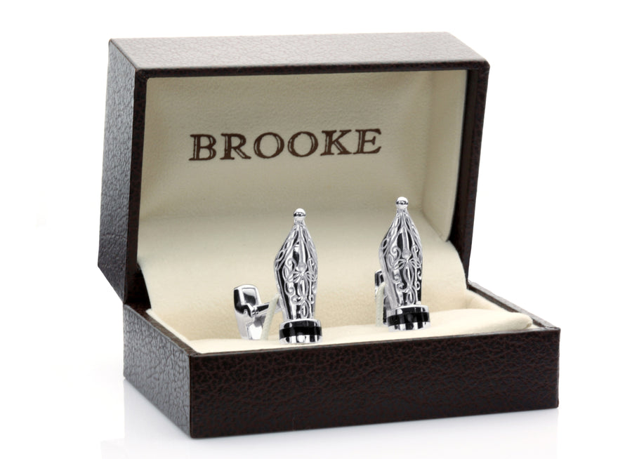 Silver Pen Cufflinks
